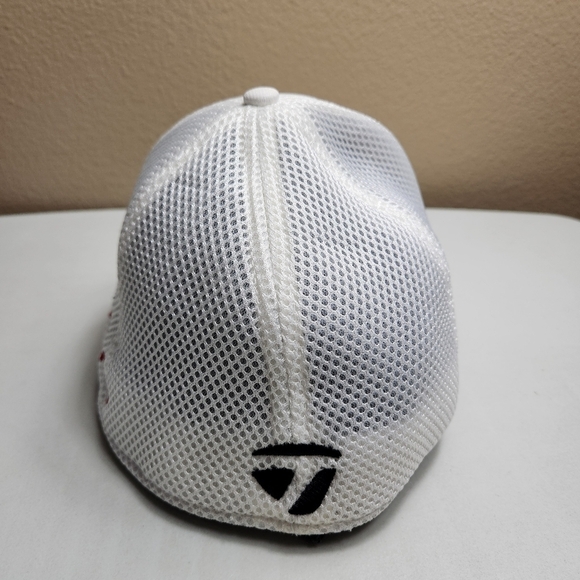 TaylorMade Mens Performance Cage Golf Hat in White-Size L - Picture 5 of 10